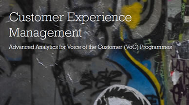 Advanced Analytics for Voice of the Customer (VoC) Programmes
