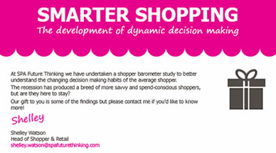 Smarter shopping - The development of dynamic decision making